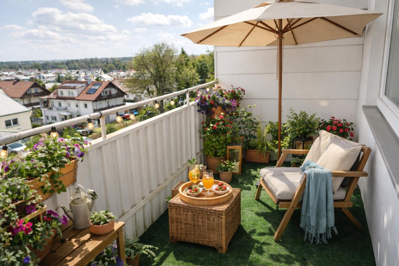 Balkon KI generiert