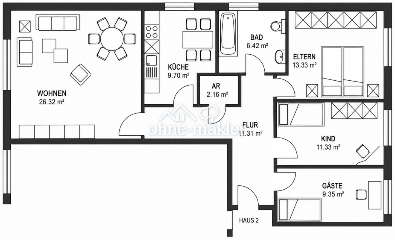 Grundriss Wohnung