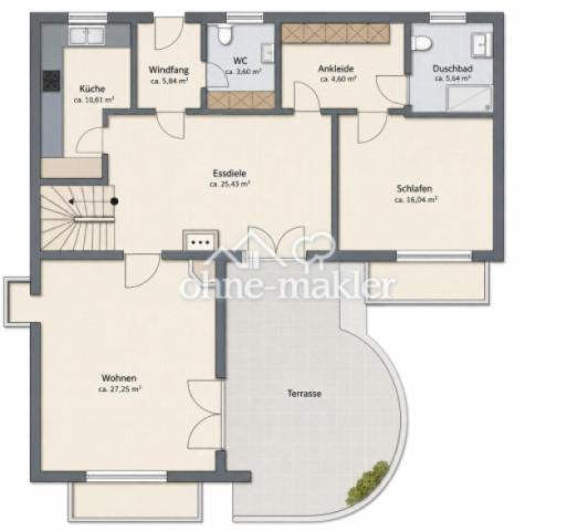 Grundriss EG lt. Planunterlage