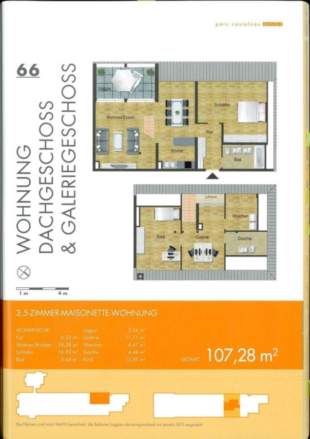 Grundriss WE 66-1