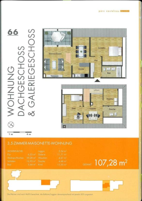 Grundriss WE 66-1