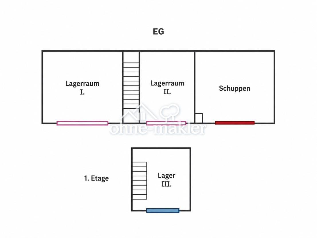 Lagerräume/Schuppen im Hof