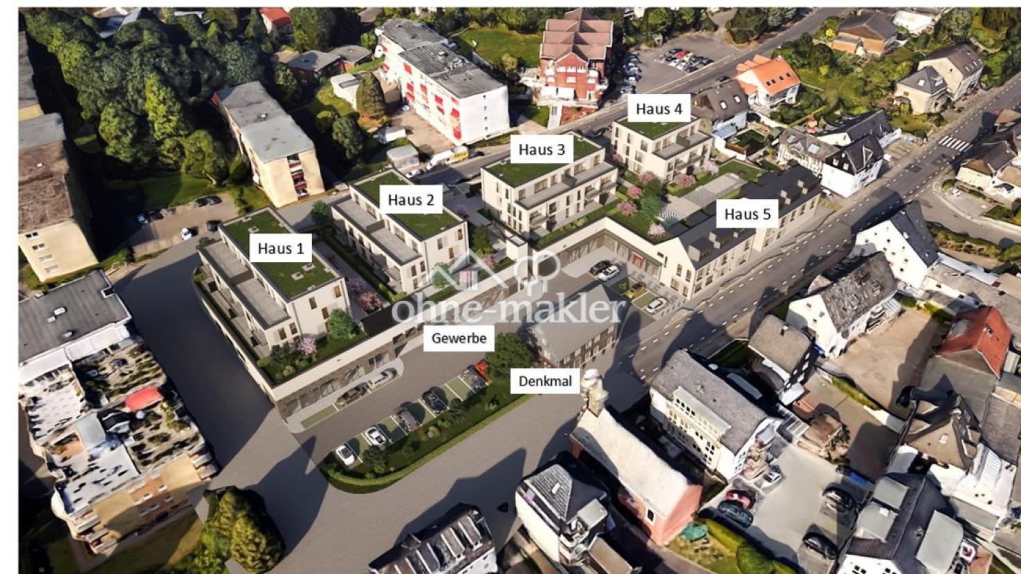 Lage der Gebäude
