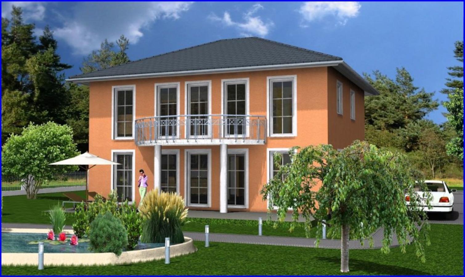 Villa vom Garten