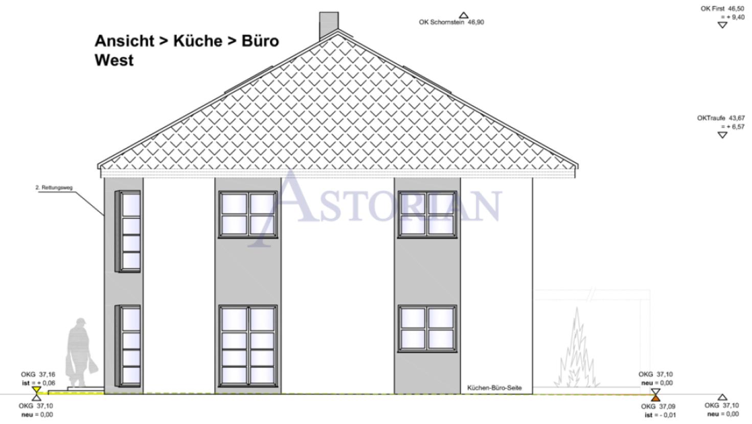 Haus F Ansicht West