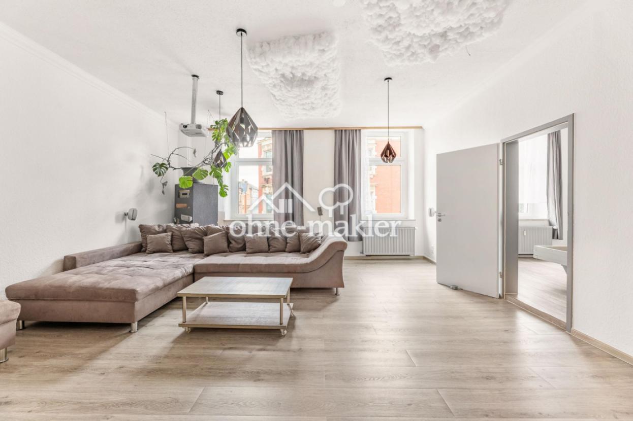 Wohnzimmer mit Beamer...