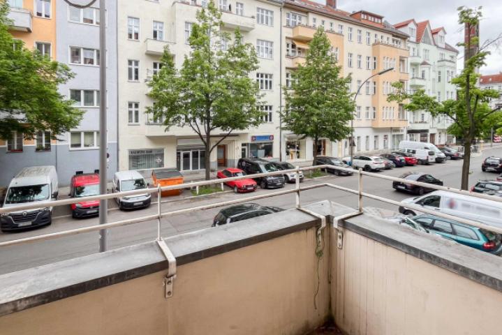Blick vom Balkon