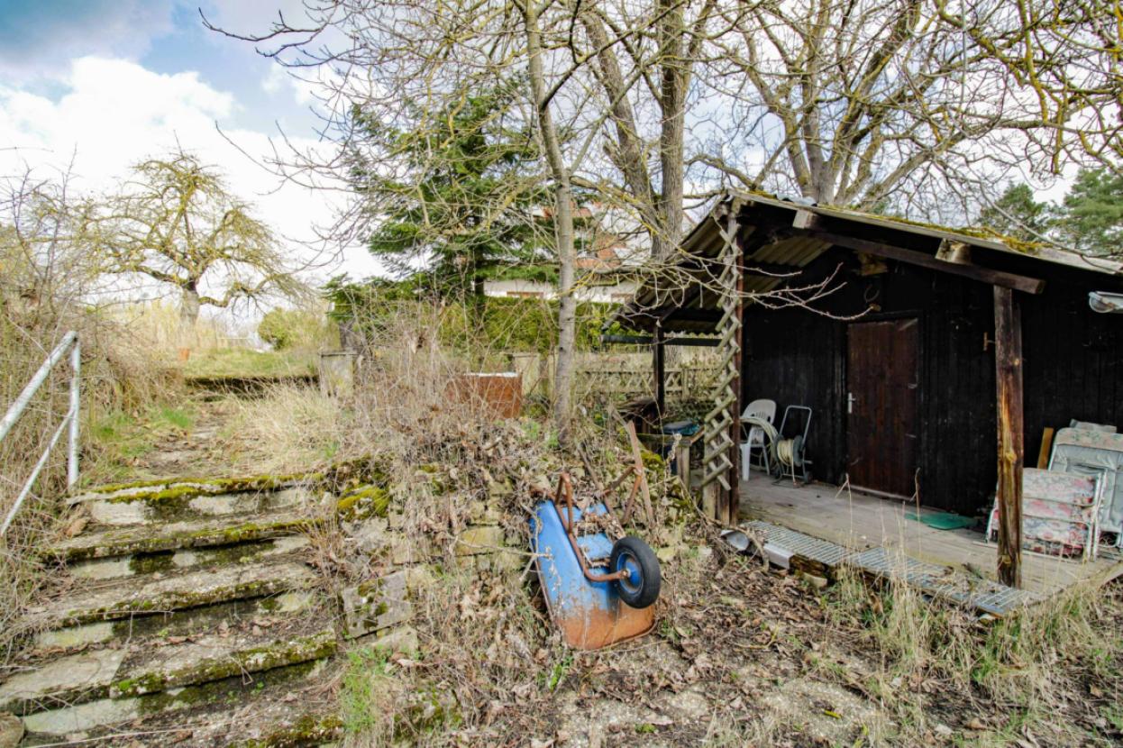 Frontansicht Gartenschuppen