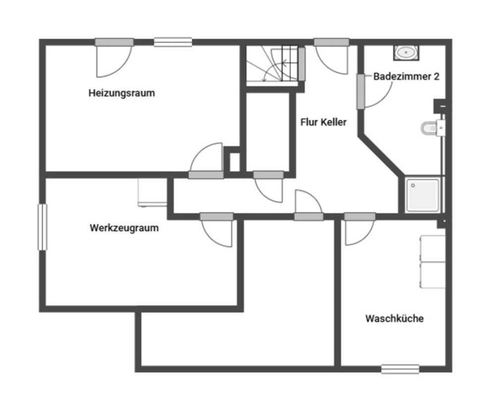Grundriss Skizze KG