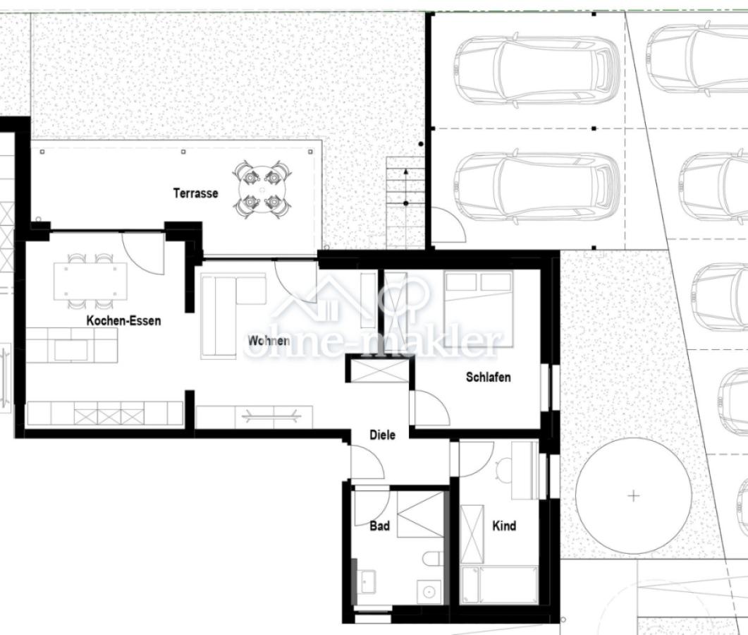 Grundrissvariante 3-Zimmer