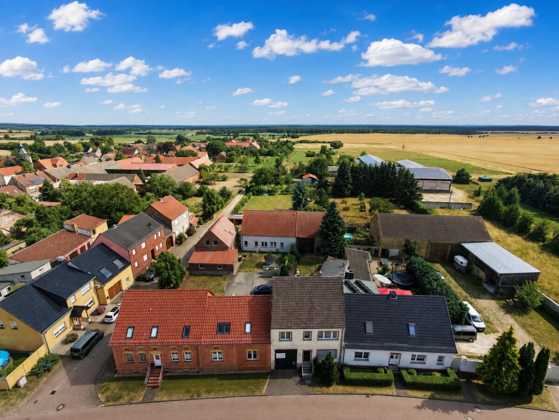 Luftaufnahme - Haus und Umgebung "hier möchte ich wohnen"