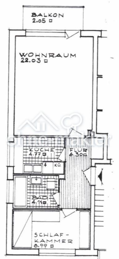Grundriss der Wohnung