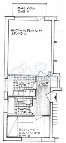 Grundriss der Wohnung