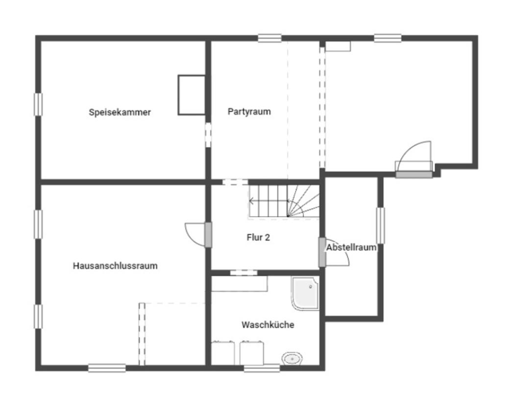 Grundriss Skizze UG