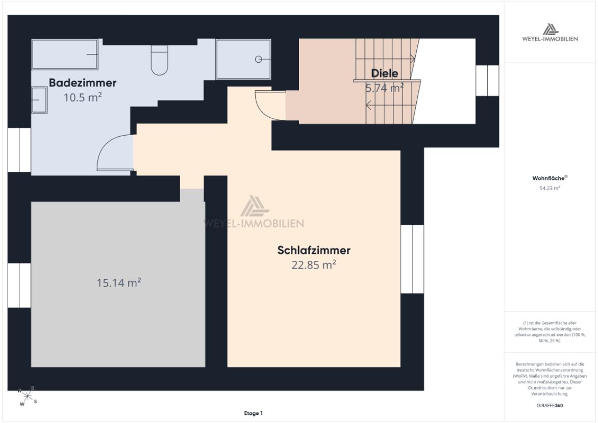 Grundriss 1OG