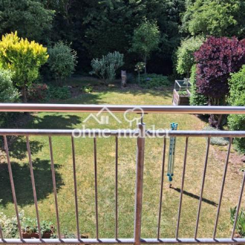 Gartenblick vom Balkon