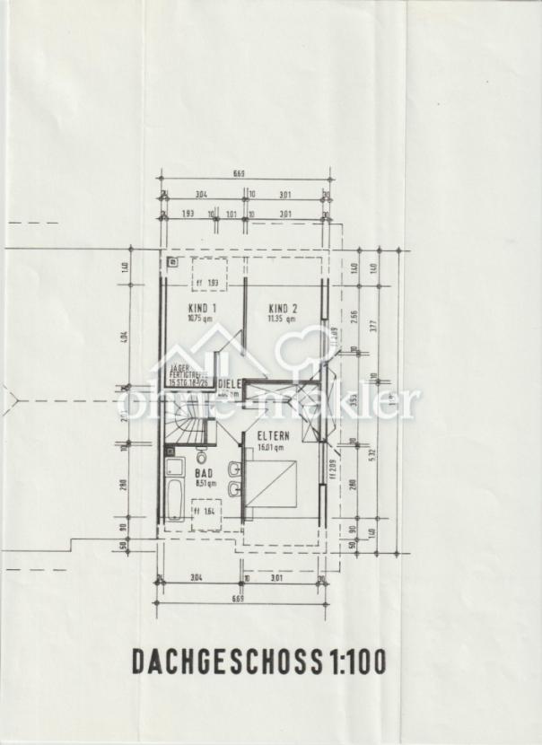 Dachgeschoss-Grundriss