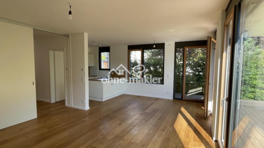 Wohnzimmer Blick auf EBK