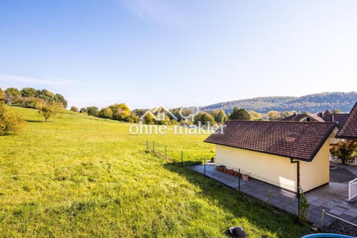Blick in die Natur vom Balkon
