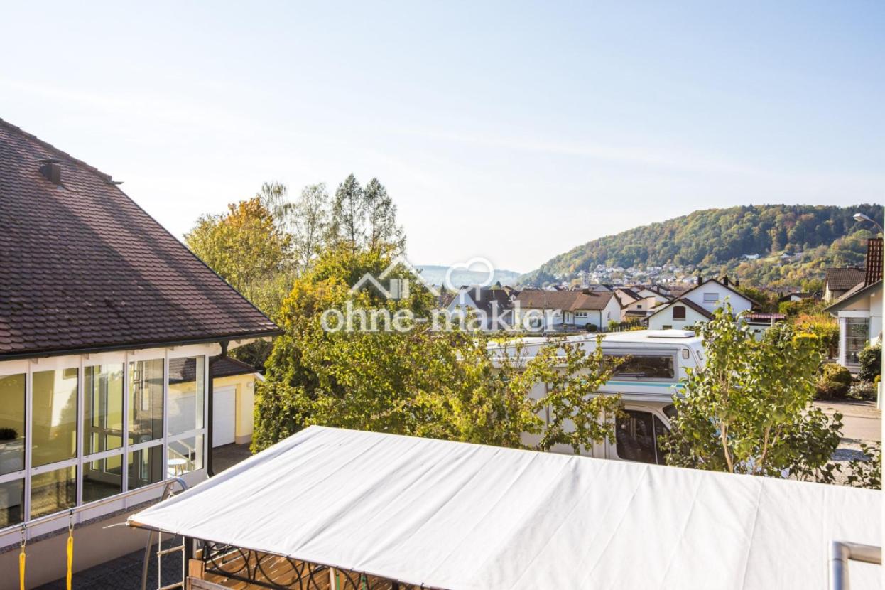 Blick vom Balkon
