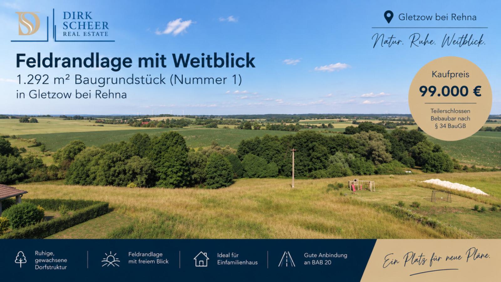 Grundstück 1 Dorfstraße Gletzow