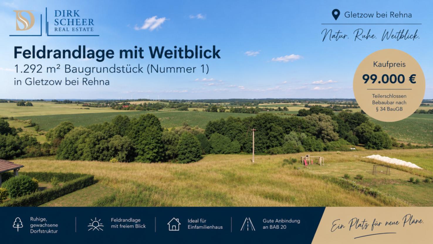 Grundstück 1 Dorfstraße Gletzow