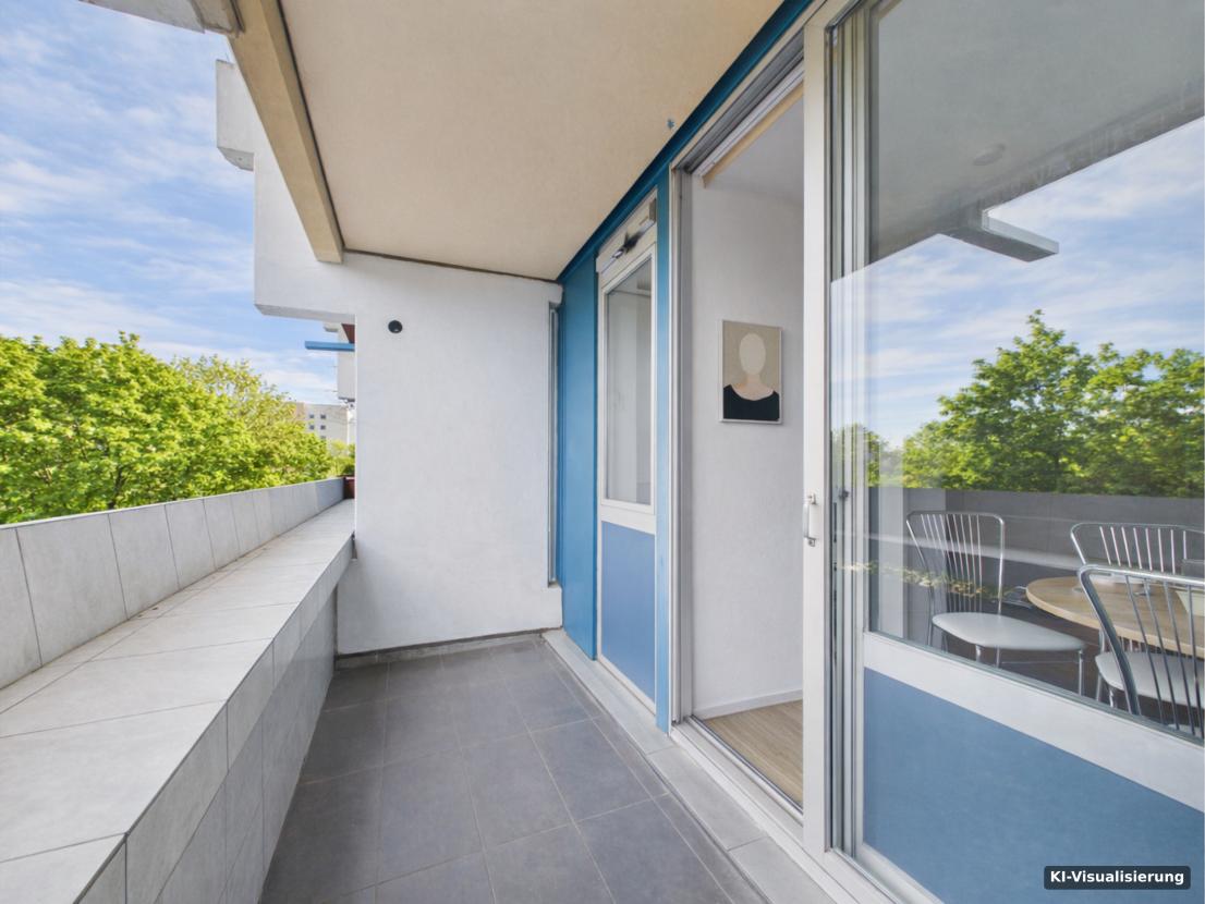 KI-Visualisierung – Balkon