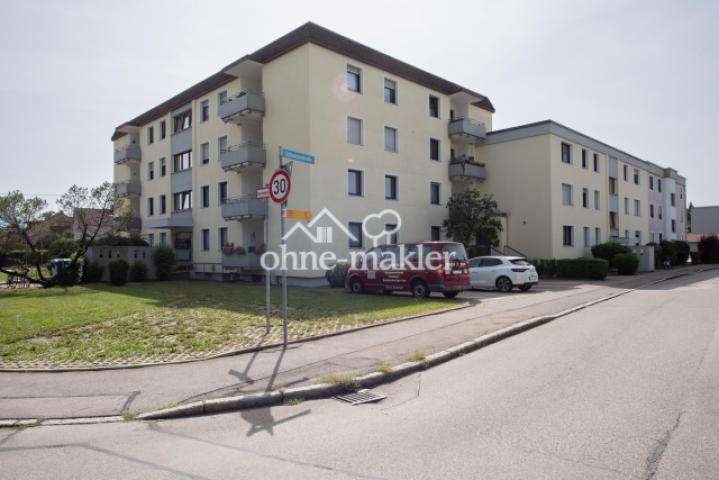 Wohnanlage von der Straßenecke
