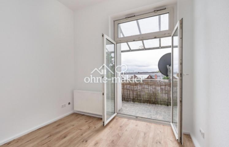 Blick zum Balkon