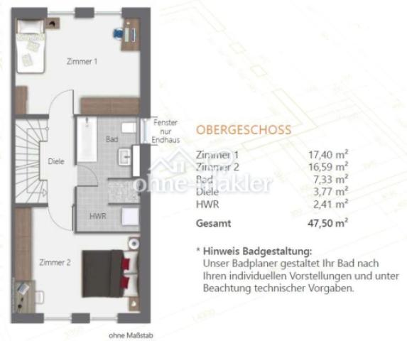 Grundriss Obergeschoss