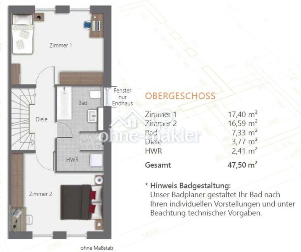 Grundriss Obergeschoss