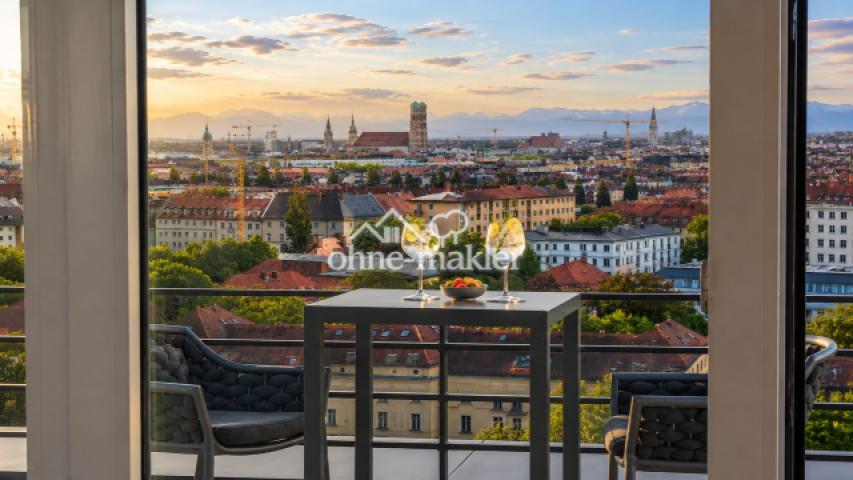 Skyline-Feeling mit Alpenblick