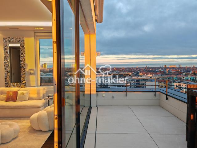 Dachterrasse Abendstimmung