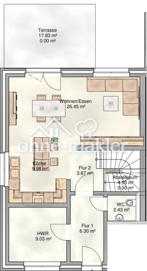 Doppelhaus 2: EG