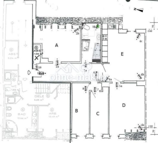 Grundriss mit Bild-Lokationen