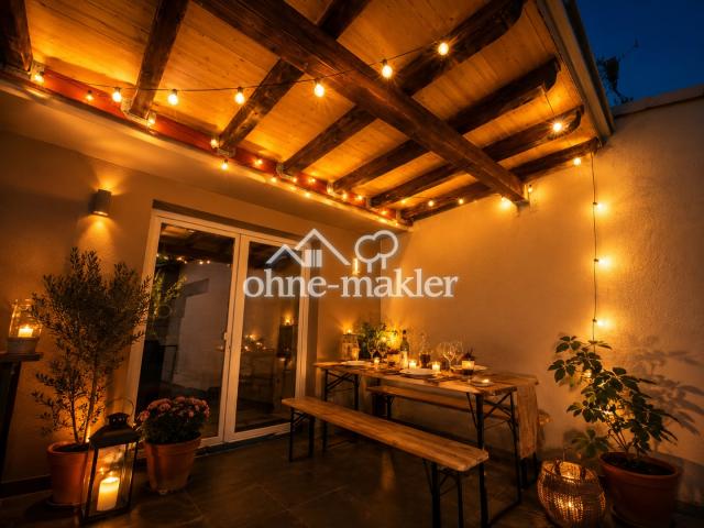 üüberdachter Terrassenbereich