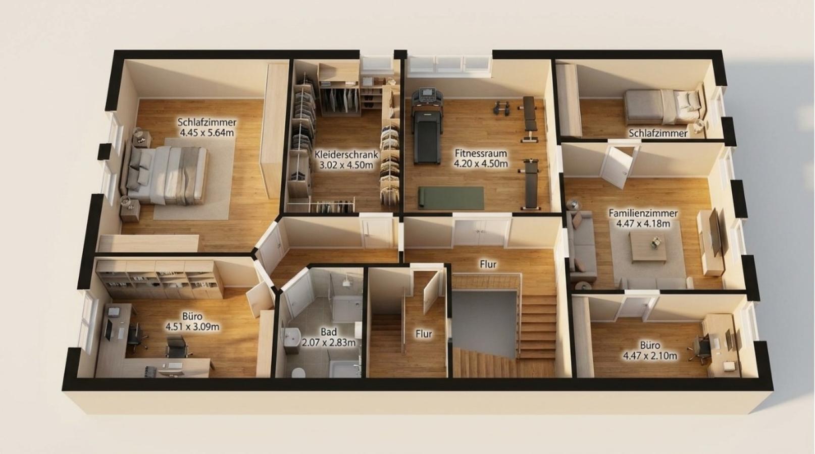 3D Grundriss OG