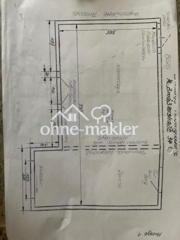 Grundriß Anbau - Werkstatt