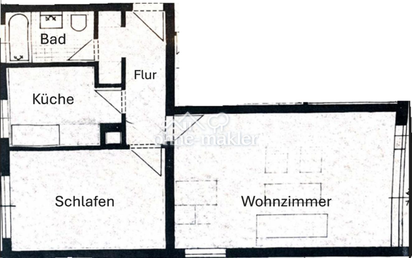 Zeichnung 2 Zi. Wg.