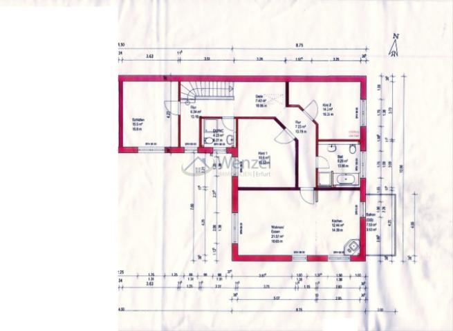 Grundriss Wohnetage WE 04