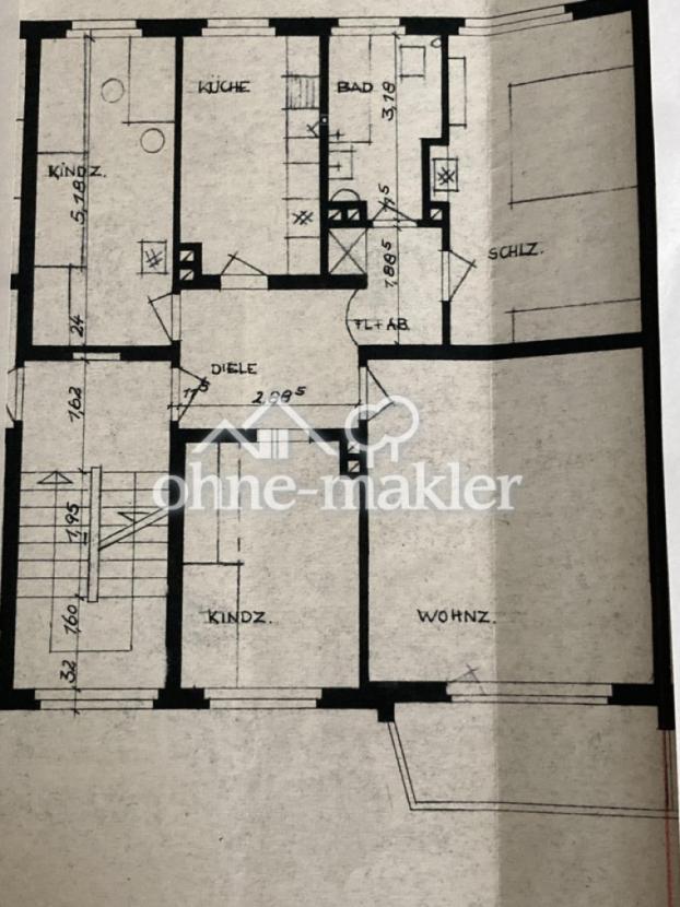 Grundriss der Wohnung