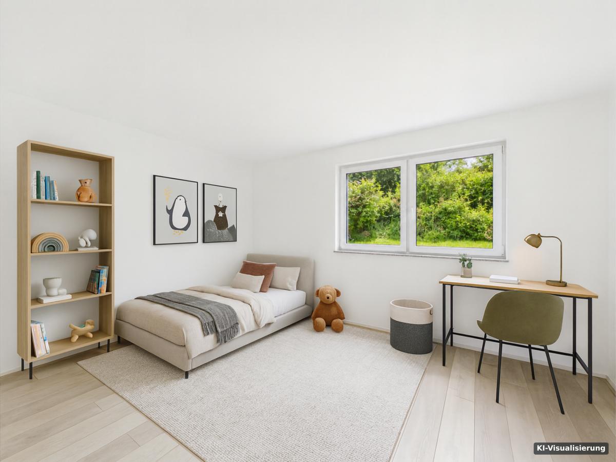 KI-Visualisierung – Schlafzimmer EG Staging