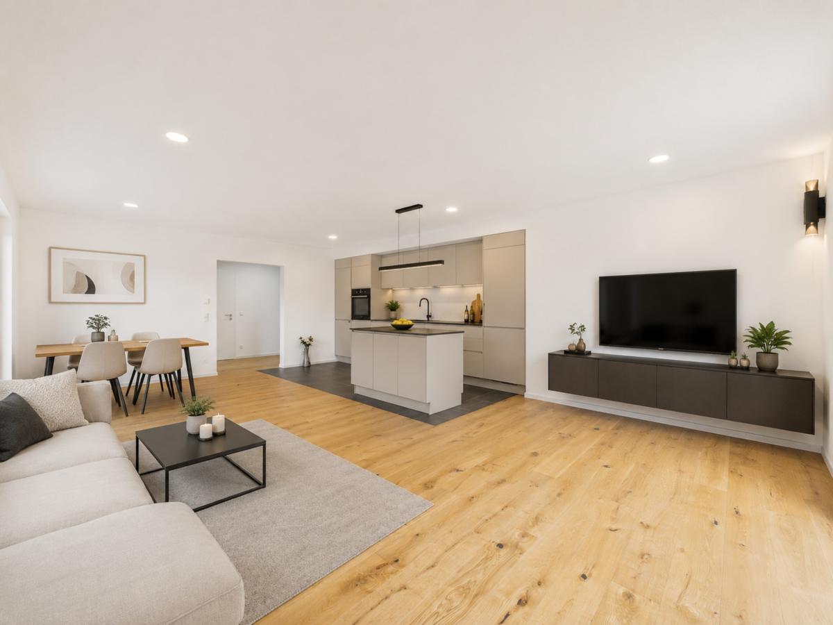 Wohnzimmer/Esszimmer Staging