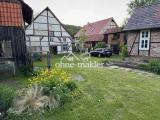 Blick aus Garten in Hof