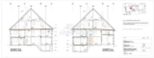 Wohnhaus Schnitte A, B