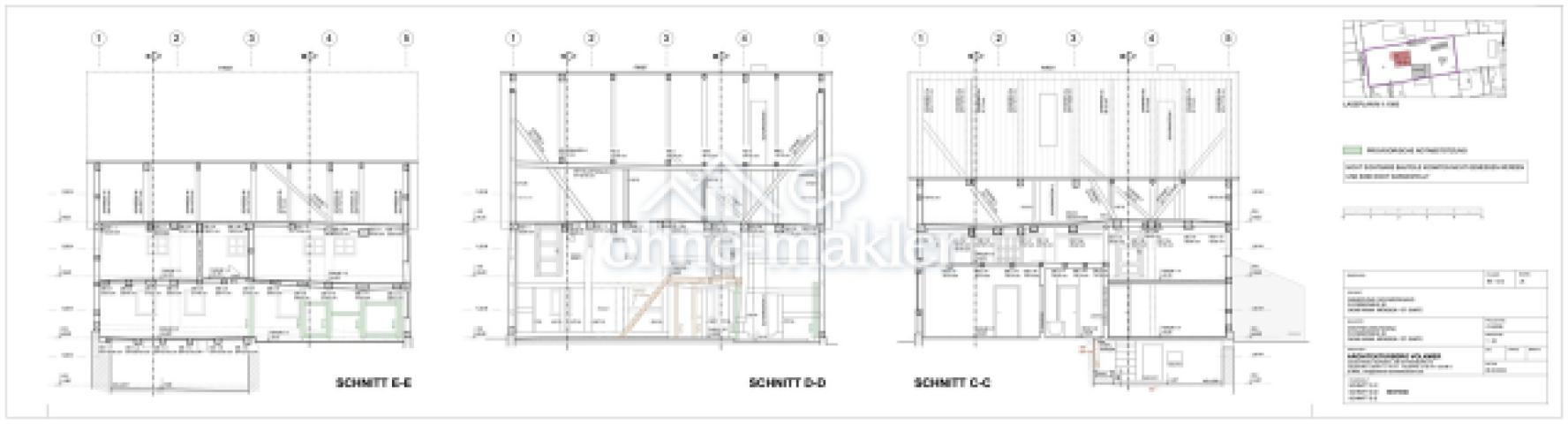 Wohnhaus Schnitte C,D