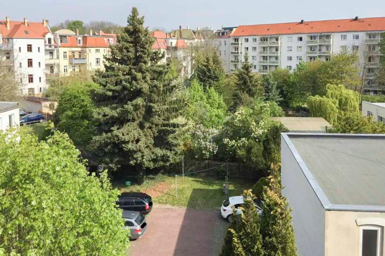 Blick vom Balkon