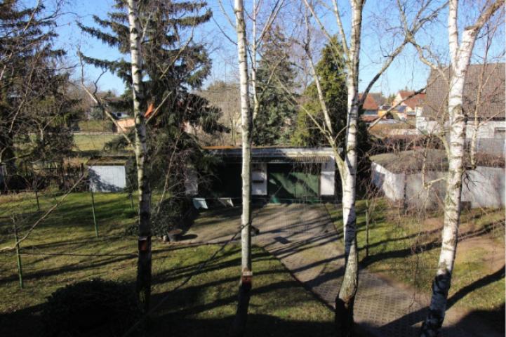 Blick zur Garage