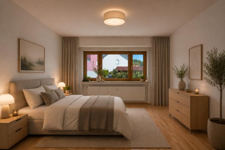 Schlafzimmer - Gestaltungsvorschlag mit KI