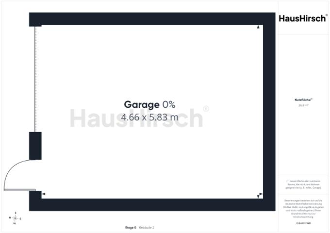 Grundriss Garage